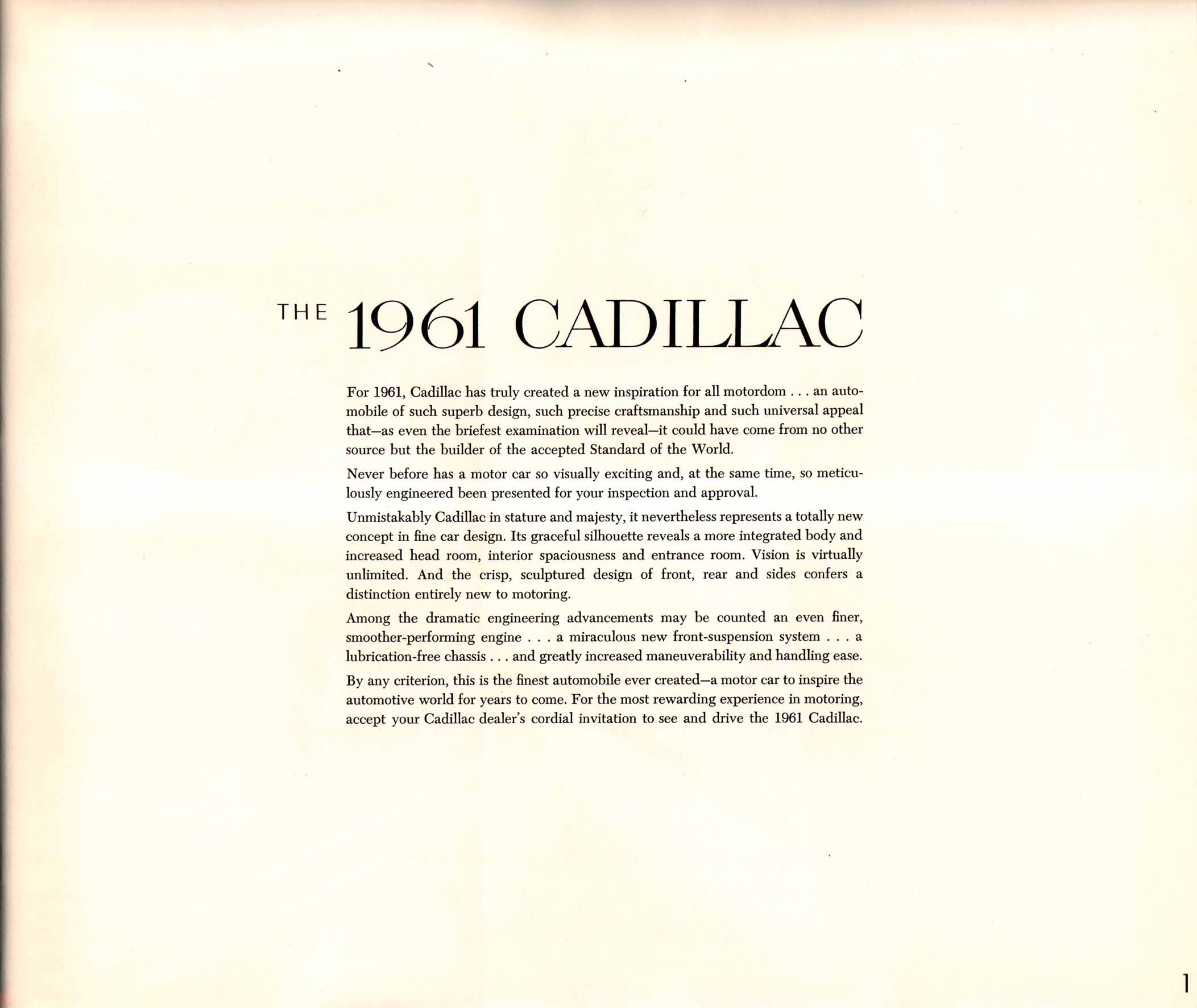 1961 Cadillac Brochure Page 10